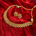 Pushpanjali antique gold necklace