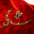 Noor Ruby Charm Necklace Set