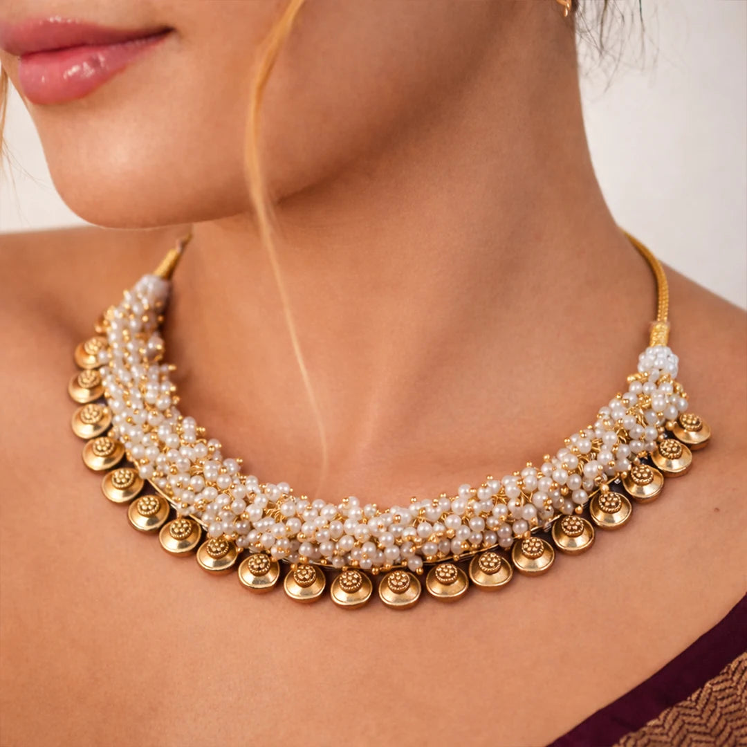 Maharani pearl peroi Necklace set