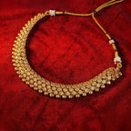 Pushpanjali antique gold necklace