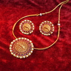 Gajraaj Hasli with Big studs Gehnaya Jewels