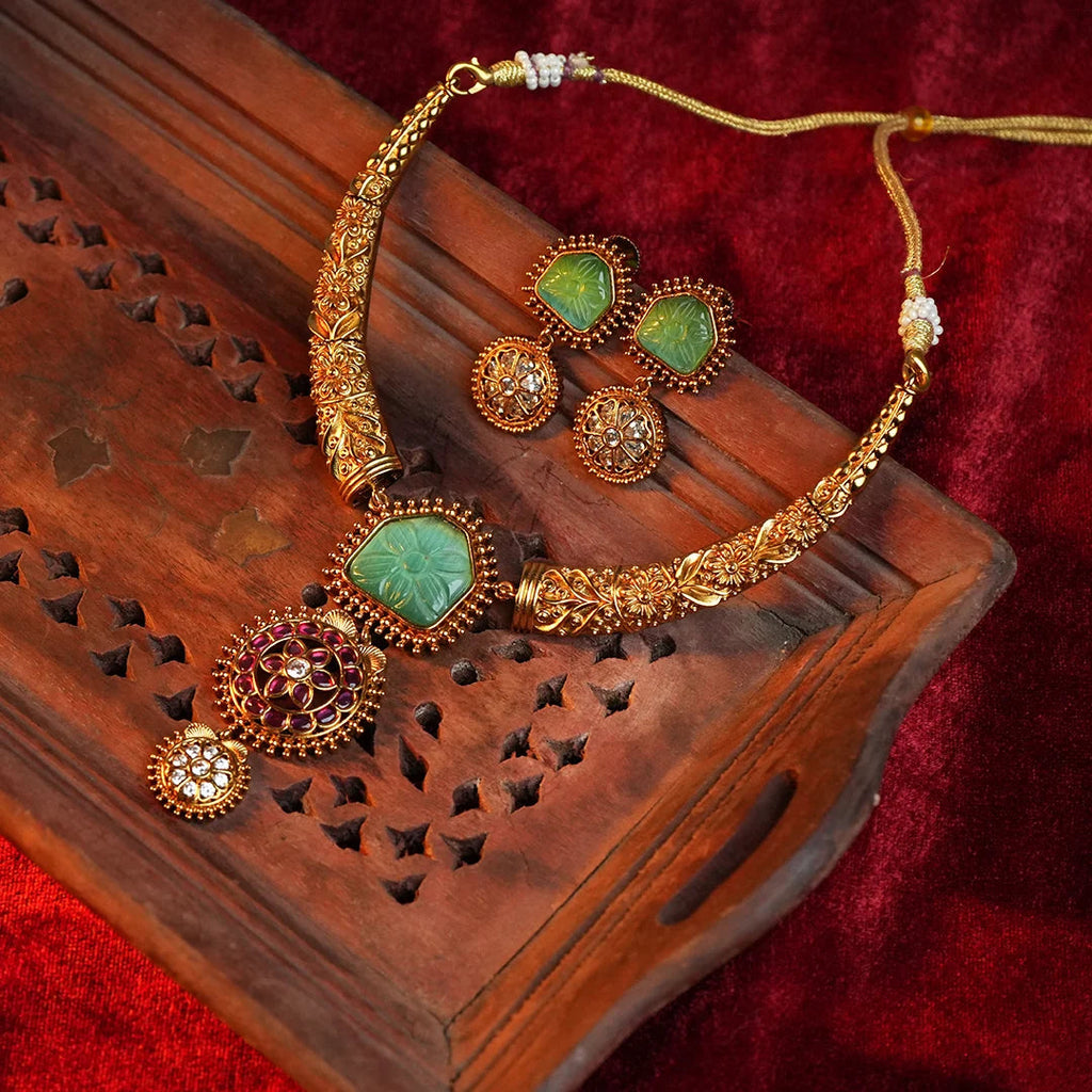 Haritage gold Hasli Necklace Gehnaya Jewels