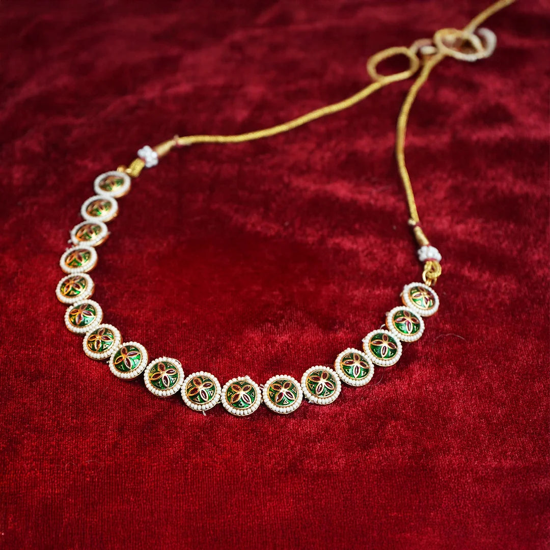 Meenakari slick Necklace set
