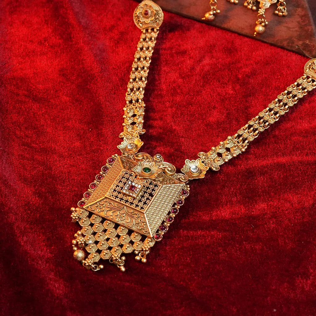 Antique gold  Heritage Rani Haar Gehnaya Jewels