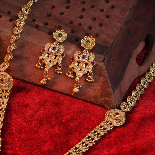 Antique gold  Heritage Rani Haar Gehnaya Jewels