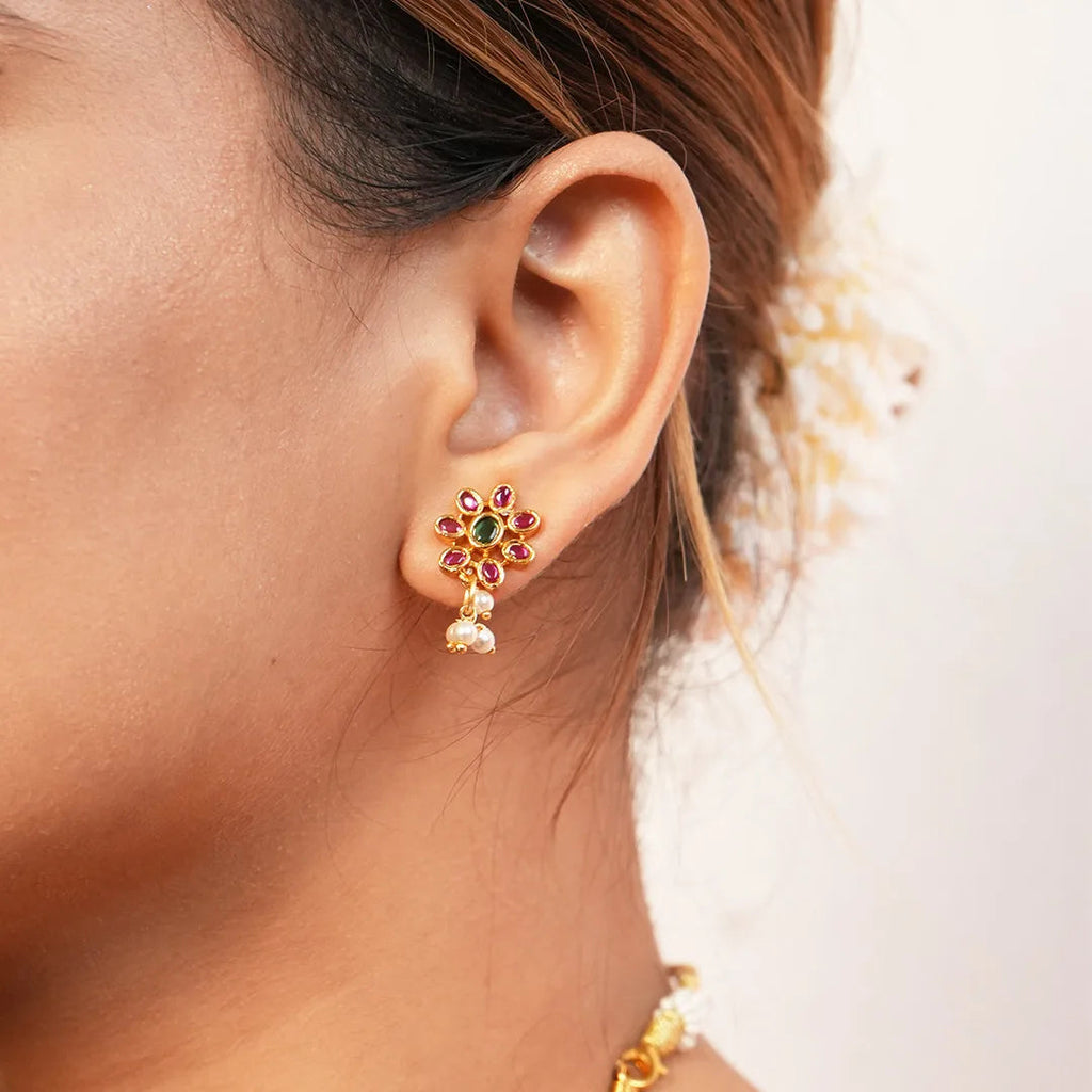 Chandra antique gold Necklace Gehnaya Jewels