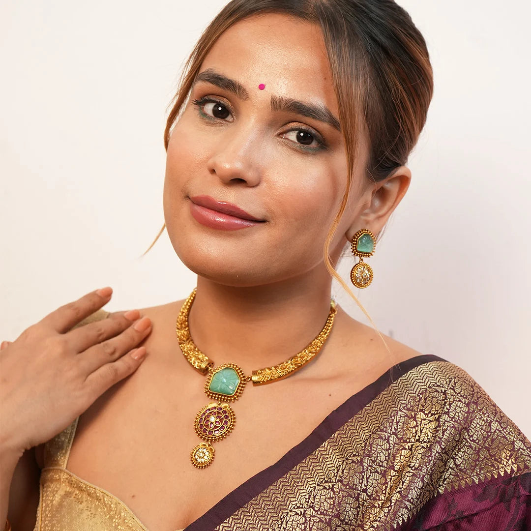 Haritage gold Hasli Necklace Gehnaya Jewels