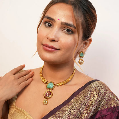 Haritage gold Hasli Necklace