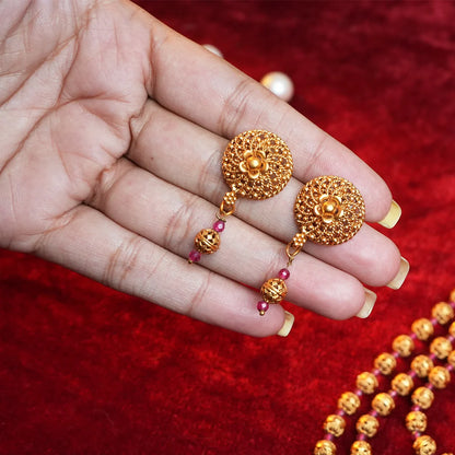 Double layer matar mala Necklace Set