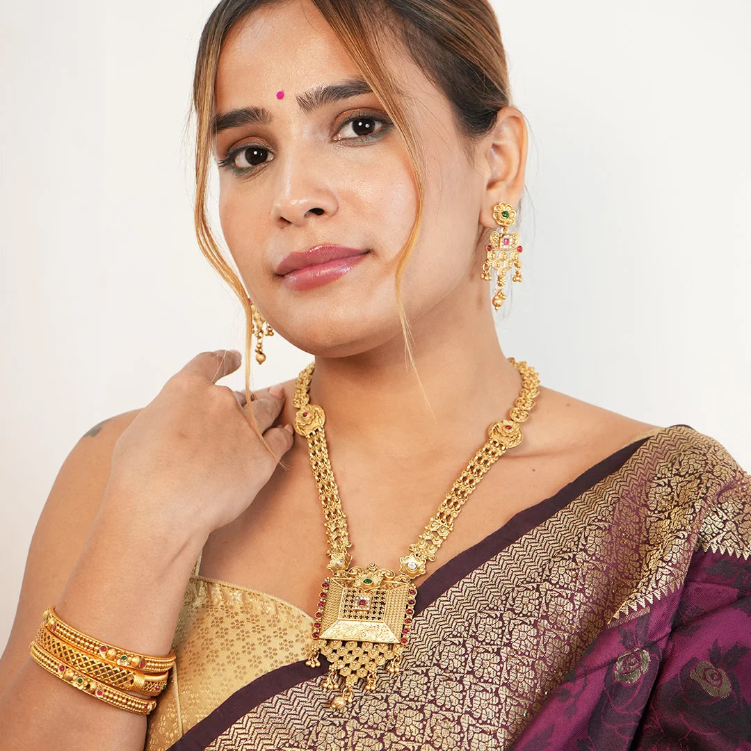 Antique gold  Heritage Rani Haar Gehnaya Jewels
